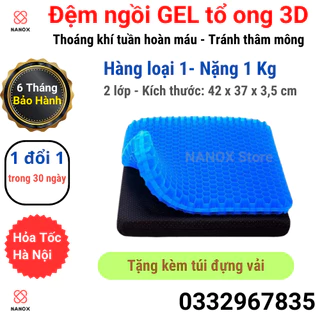 ⚡CHỐNG MỎI⚡ Hàng Loại 1 Nặng 1KG - Đệm Ngồi 2 Lớp 3D Thoáng Khí MAGIC CUSHION Thoáng Khí | Nệm Ngồi Ghế Văn Phòng