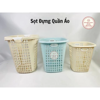 Sọt nhựa vuông đựng rác Việt Nhật cỡ bé,to (MS:5110) (MS:5115) giỏ nhựa đựng đồ quần áo, đồ chơi tiện lợi