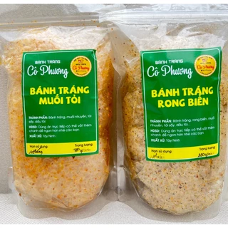 COMBO 600GR: BÁNH TRÁNG RONG BIỂN-MUỐI TỎI (2 TÚI 300GR)