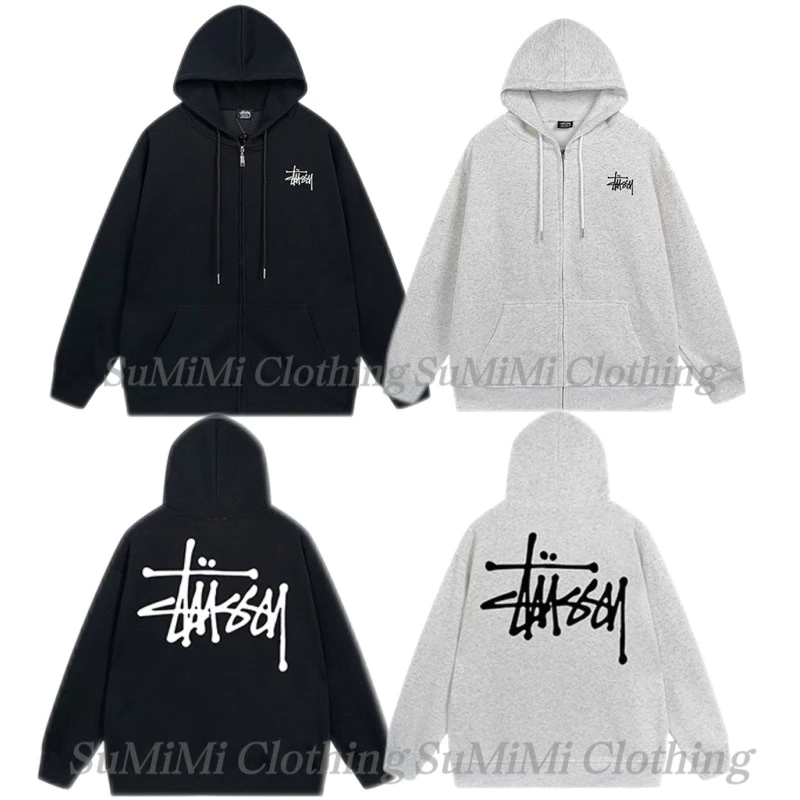 Áo Khoác Nỉ Hoodie ZIP STU SSY trẻ trung vải nỉ dày dặn, Áo Hoodie Nam Nữ chất nỉ siêu mịn hàng cao cấp chuẩn form