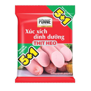 Xúc xích dinh dưỡng thịt heo / bò Ponnie gói 210g