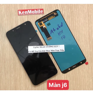 Màn Hình Nguyên Bộ Samsung J6 / J600 / J6 2018 / A6 / A600 / A6 2018, Loại OLED - 2iC, Chuẩn SIZE( tặng kèm keo dán)