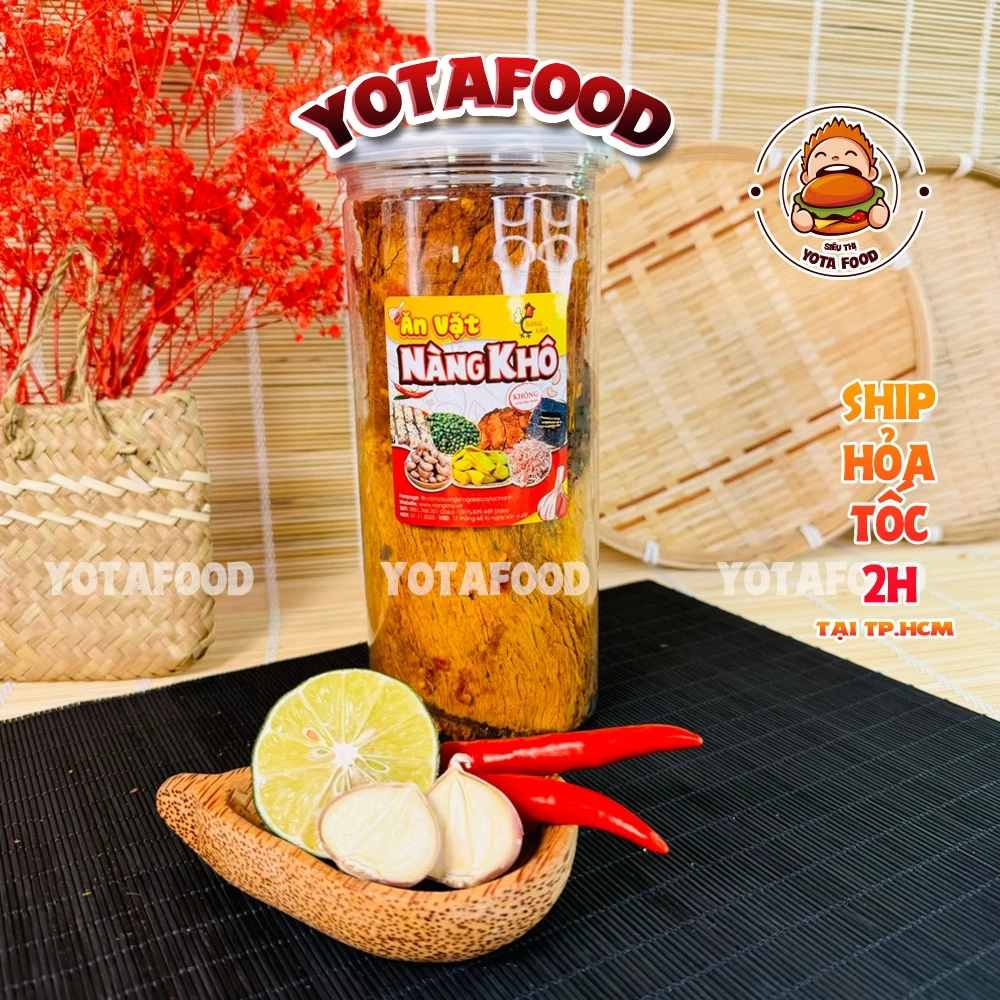 Khô Bò Miếng Mềm Củ Chi ( Thơm ngon – đậm vị ) | hủ pet 300gr từ đồ ăn vặt Yotafood