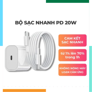 Sạc nhanh 20W Tích Hợp Chế Độ Sạc Thông Minh, Không Nóng Máy, An Toàn Ổn Định