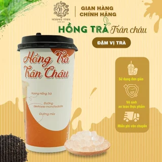 Hồng Trà Trân Châu Hoàng Vinh 75g  - Có trân châu | Đậm vị trà | Trà sữa ly HOÀNG VINH | FRUTTI ORGANIC