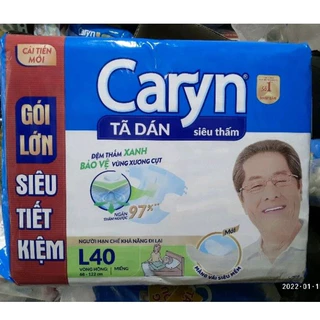 TÃ DÁN NGƯỜI LỚN/NGƯỜI GIÀ CARYN GÓI LỚN TIẾT KIỆM SIZE M40/L40 MIẾNG