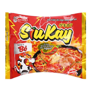 Mì SiuKay Hải Sản Gói 128g Thơm Ngon Sợi Mỳ Dai Ngon Đậm Vị Gói 120g