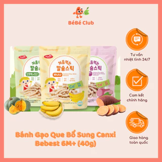 Bánh Gạo Que Bổ Sung Canxi Bebest 6M+ (40g)