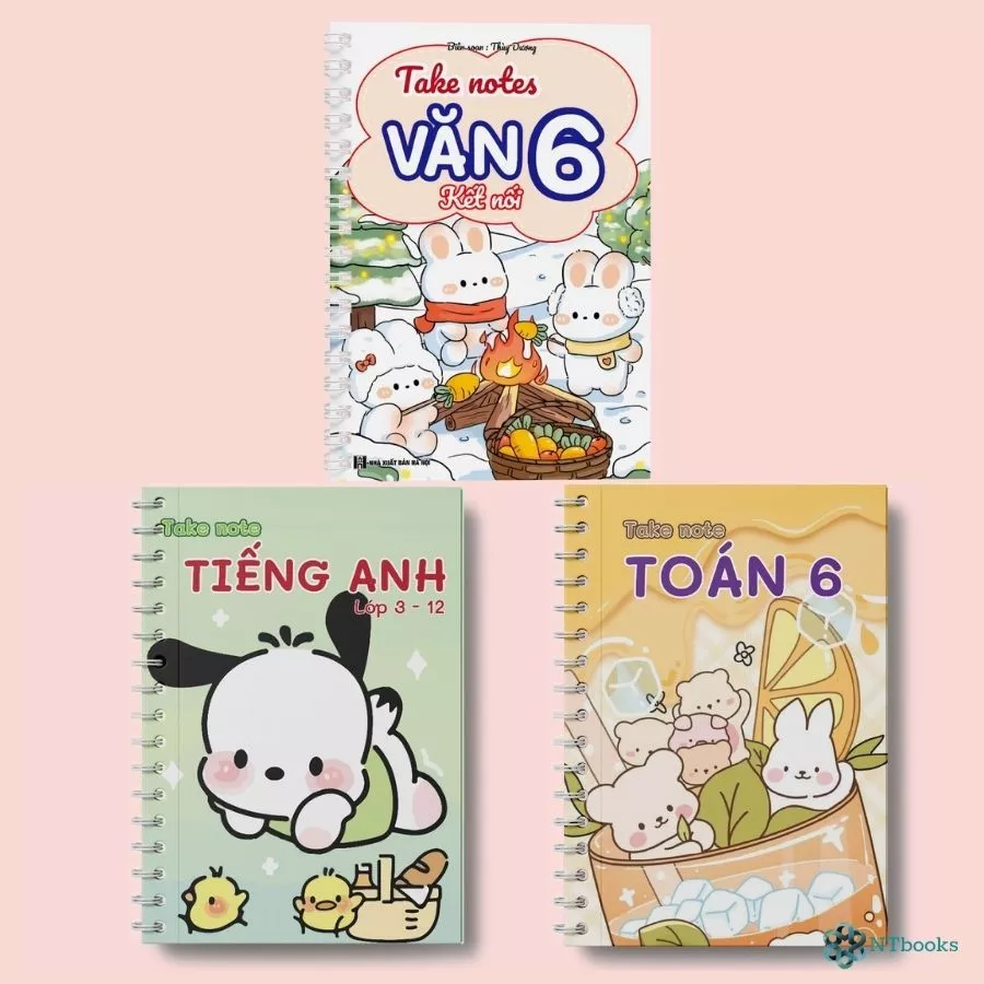 Số tay Takenote lớp 6: Toán + Văn Kết Nối + Tiếng Anh 3-12 khổ A5 (Phiên Bản Mới Nhất)