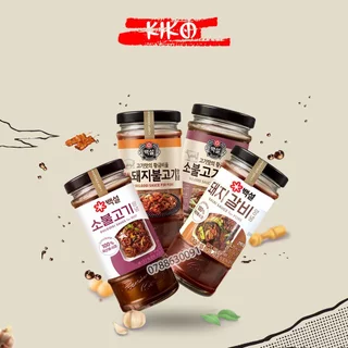 Sốt Ướp Thịt Nướng Bulgogi Hàn Quốc Beksul Chai 290g - Theo Công Thức Truyền Thống