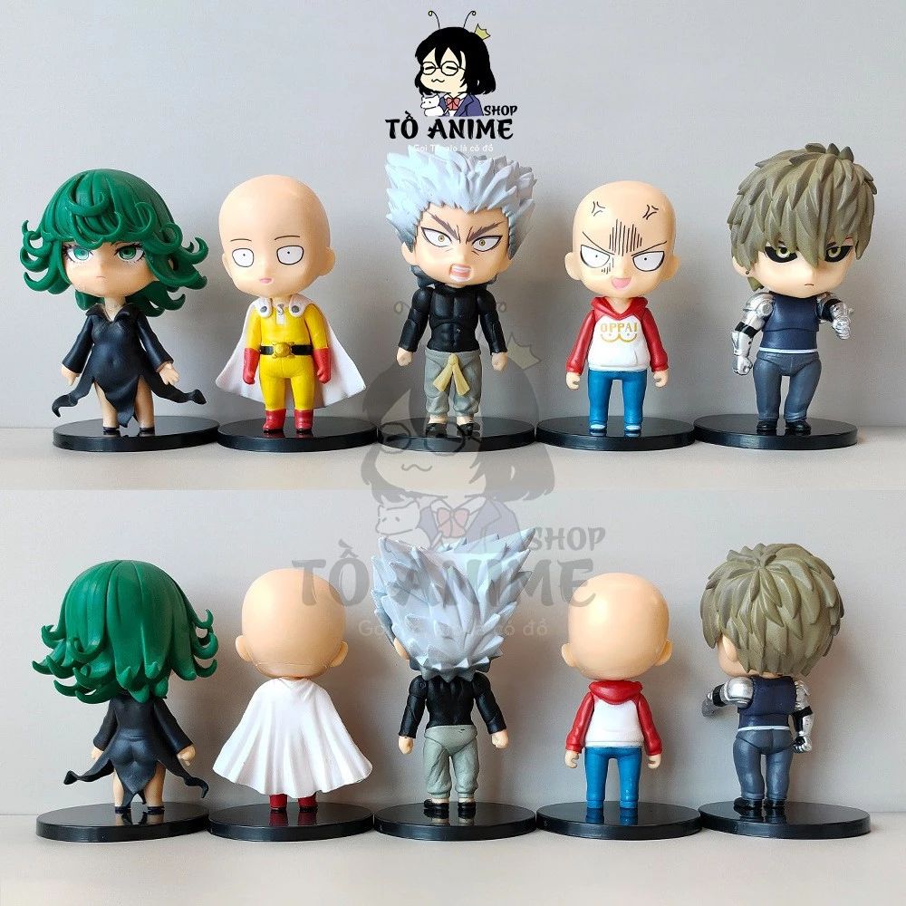 [HCM] Combo 5 mô hình One Punch Man Saitama Genos Tatsumaki Garou cực ngầu - Figure anime