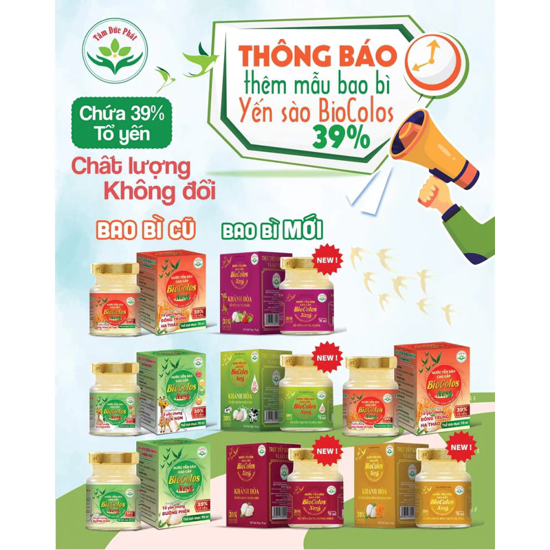 [ 39 % Tổ yến thật ] YẾN SÀO BIO COLOS Hũ 70ml DÀNH CHO BÉ