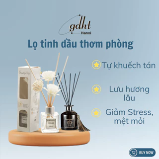 Lọ khuếch tán tinh dầu thơm phòng hoa khô trang trí nhà cửa