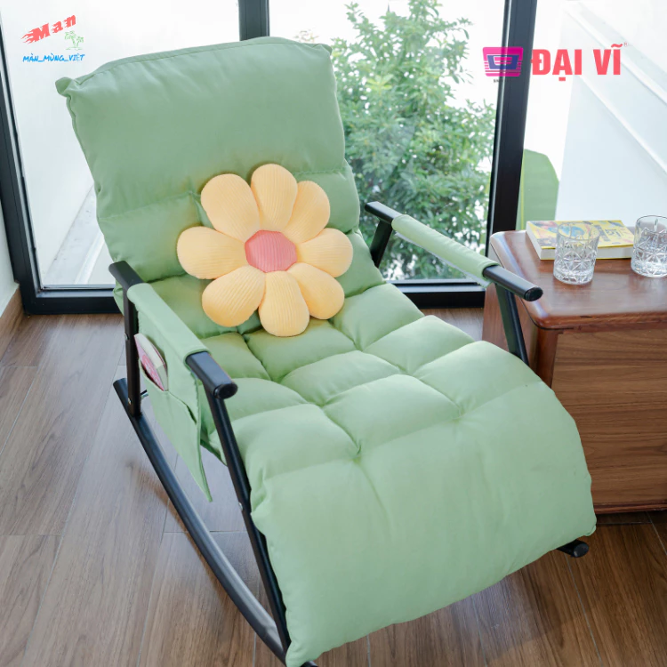 Ghế bập bênh thư giãn chính hãng đại vĩ thương hiệu việt bảo hành 2 năm