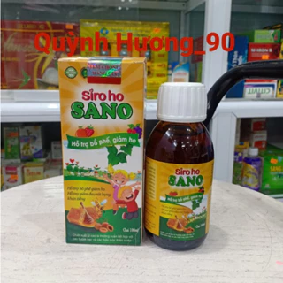 Siro Ho SANO 100ml giúp giảm ho,bổ phổi,long đờm hiệu quả