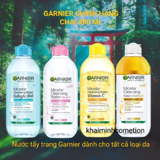 Nước tẩy trang Garnier Micellar Water 400 ml