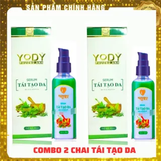 Combo 2 Hộp Serum thảo dược Tái tạo da Yody White Phương Anh chai xanh 80ml