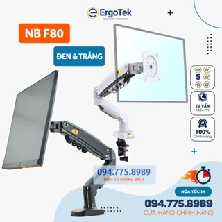 Giá Treo Màn Hình Máy Tính NB F80 / ErgoTek EZ1 17 - 30 Inch - Arm Treo Màn Hình F80 - Gắn Bàn - Xoay 360 Độ