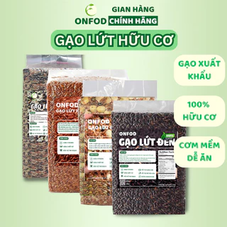 Gạo lứt đen dẻo điện biên, gạo lức huyết rồng, gạo st25, gạo nương tím tây bắc ONFOD giảm cân eat clean