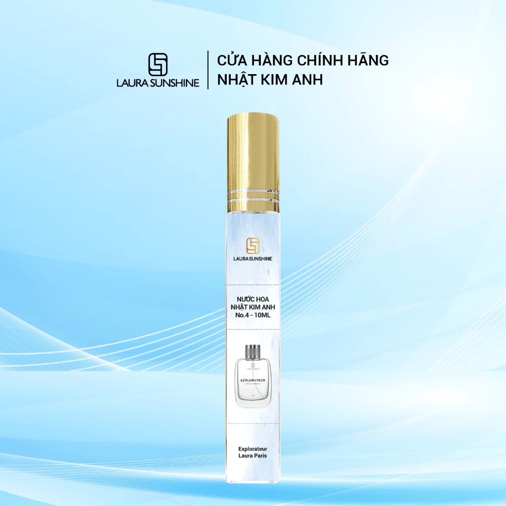 Nước hoa nam Laura Sunshine NO.04 Explorateur 10ml - Mạnh mẽ, cá tính, thể thao