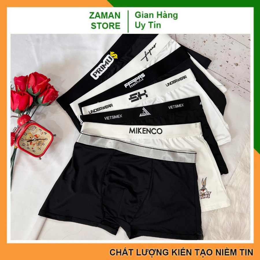 Quần lót nam cotton co giãn 4 chiều size 39kg - 92kg, Quần sịp nam đùi nhiều màu - ZAMAN