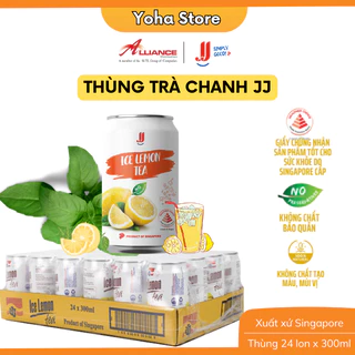 [Chính hãng] Thùng Trà Chanh JJ (24 Lon x 300ml) - Thương hiệu Singapore