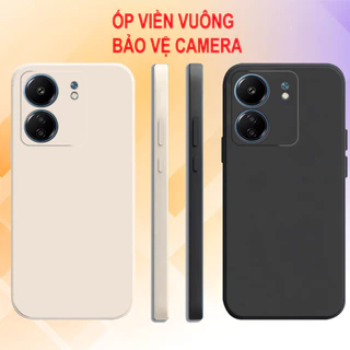 Ốp lưng Xiaomi Redmi 13C tpu dẻo cạnh vuông, viền vuông, bảo vệ camera siêu bền bỉ