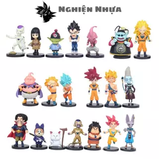 Mô hình DragonBall Bộ 20 nhân Vật Chibi Dragon ball - Cao 6-8cm - nặng 400gram - Dragon Ball - no box , bọc túi opp