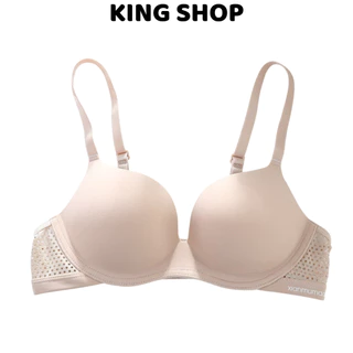 Áo ngực không gọng nâng ngực tạo khe su  dây ren lưới sexy thoáng khí siêu mịn Kingshop A045