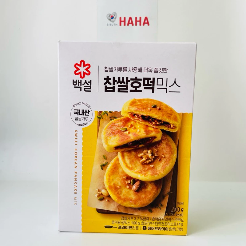 Bột bánh hotteok hàn quốc siêu hot siêu ngon CJ 찹쌀 호떡믹스 400g