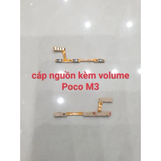 Cáp Nguồn Kèm Volume Xiaomi Poco M3 / Redmi 9T 4G / Redmi Note 9 4G