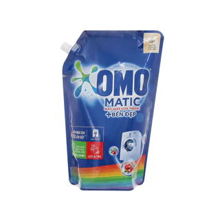 Nước giặt OMO Matic cửa trước bền màu tinh chất Lựu Tre túi 2kg