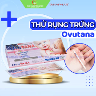 Hộp 12 Que canh rụng trứng OVUTANA, test thử trứng Ovu tana nhanh, tìm thời điểm trứng rụng