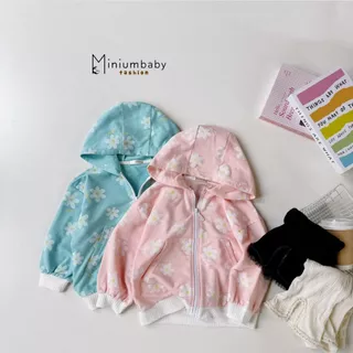 Set quần áo hoodie zip+quần ống loe cho bé gái, chất liệu cotton mềm mịn, Miniumbaby SB1797