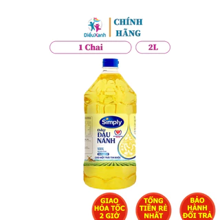 [ 1 Chai] Dầu Ăn Simply Đậu Nành 2L - HSD 2025