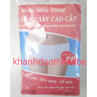 Gói 6 quần lót giấy Baby  Hiền Trang (Loại xịn) (Thoải mái, tiện dụng ,vệ sinh )