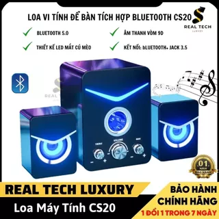 Loa Máy Tính để bàn , laptop có bluetooth CS20 / D221 có dây Supper Bass mạnh có đèn led - bảo hành 12 tháng