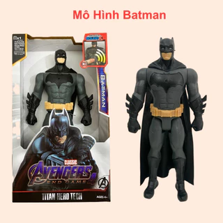 Mô Hình Batman Mô Hình Người Dơi Nhựa Đặc Cao 30cm Loại Lớn Có Đèn Led Đỏ Và Phát Nhạc