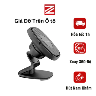 Giá đỡ điện thoại hút nam châm xoay 360 độ lực hít siêu chắc chính hãng ZUZG Z11