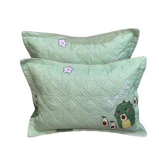 vỏ gối đầu trần bông , vỏ gối ôm cotton poly GENJI DECOR 02, áo gối đầy đủ mẫu mã siêu đẹp