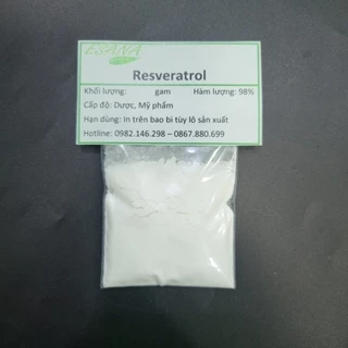 1g-10g Bột Resveratrol nguyên liệu mỹ phẩm