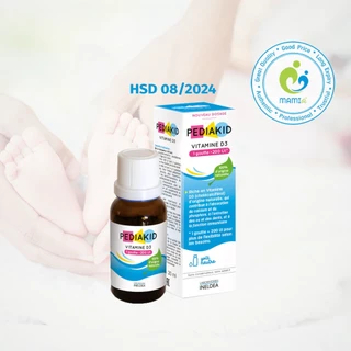 Vitamin D3 (20ml dạng giọt) phát triển xương răng cho bé từ sơ sinh đến trên 15 tuổi Pediakid Vitamin D3, Pháp