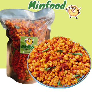 Bắp sấy khô bò lá chanh Minfood Ngô cay giòn xóc bò lá chanh loại 1 gói gần 500gr