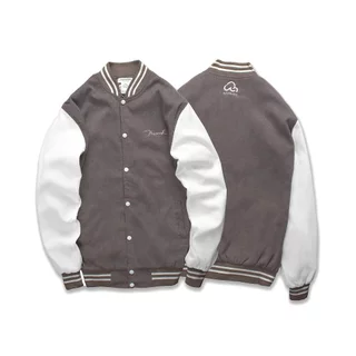 Áo khoác bomber varsity jacket Meowist Signature - Grey