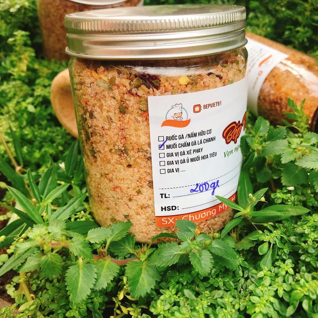 Muối Chấm Gà Lá Chanh Chuẩn Vị - Muối Chấm Gà Luộc , Thịt Luộc Lọ 120gr