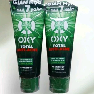 Kem rửa mặt OXY Total Anti Acne 100g giảm mụn sau 7 ngày