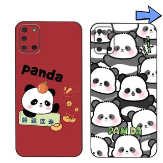 Ốp lưng Samsung a31 / a51 / a71 / m51 tpu viền vuông panda gấu trúc cute g1