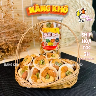 Bánh Đồng Tiền Mix Hạt Dinh Dưỡng - 400gr tốt cho người ăn kiêng, giảm cân , eat clean từ Nàng Khô