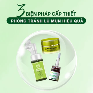 Combo Thảo Mộc Xanh (  1 SRM - 1 Mụn  - 1 Kem Face)