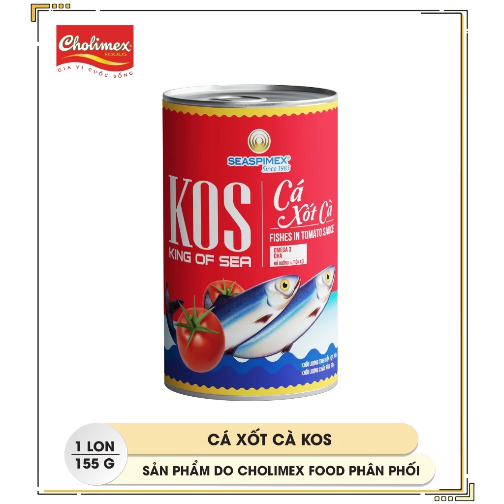 Cá xốt cà KOS Seaspimex 155g